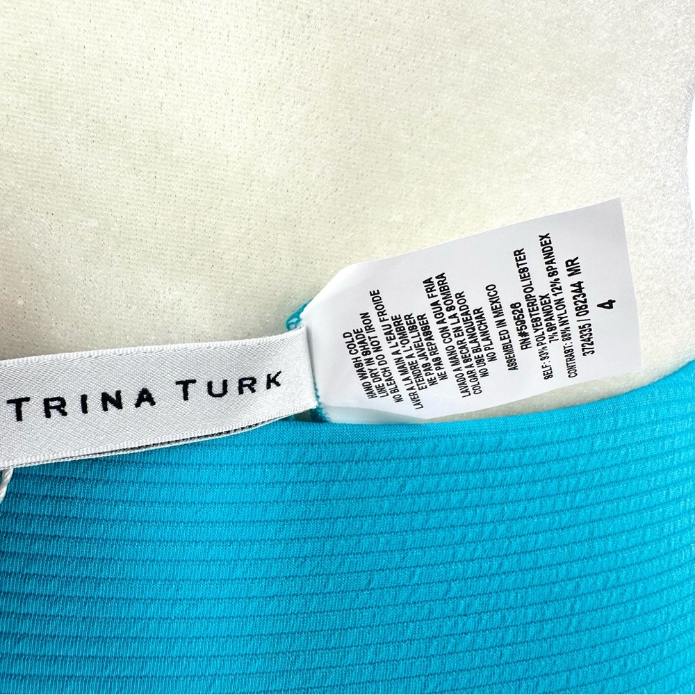 Trina Turk | NWT 4‎ Blue Bikini Bottom French Cut Swim - Picture 4 of 6